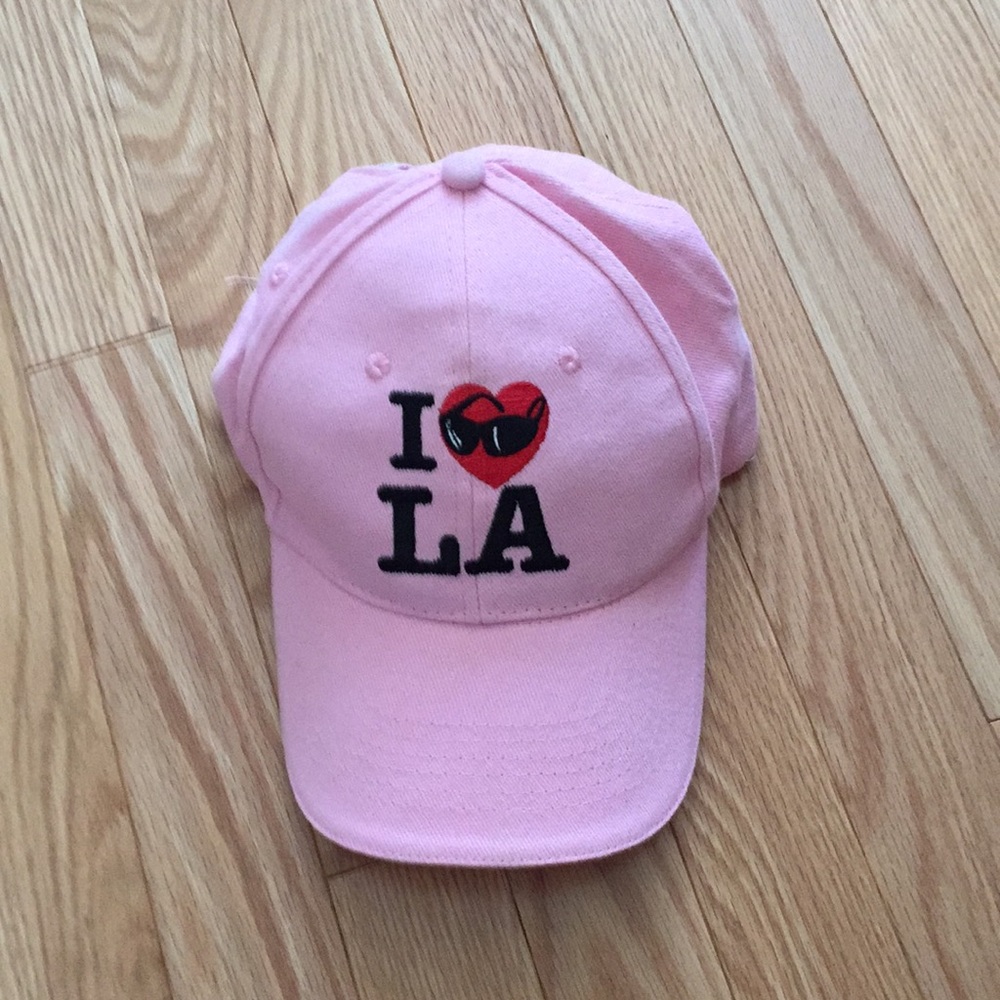 DONATING SOON!Pink ball cap - I love LA